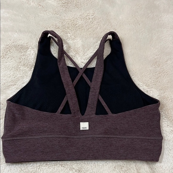 Vuori Purple Cross-Back Sports Bra Intimates - Picture 3 of 7